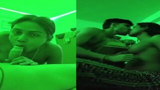 Indian Ladki Topless Blowjob Boob Press Romance